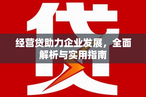 綦江经营贷助力企业发展，全面解析与实用指南