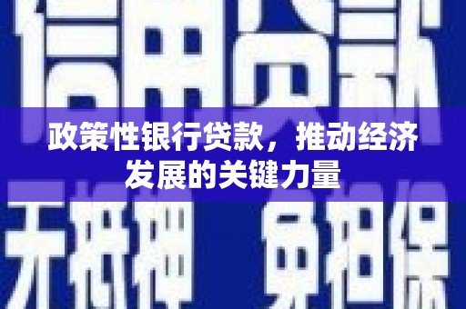 綦江政策性银行贷款，推动经济发展的关键力量