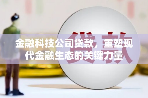 綦江金融科技公司贷款，重塑现代金融生态的关键力量