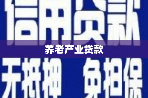 綦江养老产业贷款